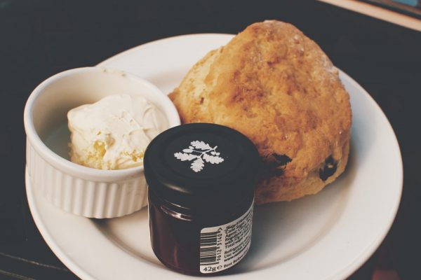 Scone with jam & <br> vegan cream<br>Nut free <br>NOOSA REGION<br> Available September 3